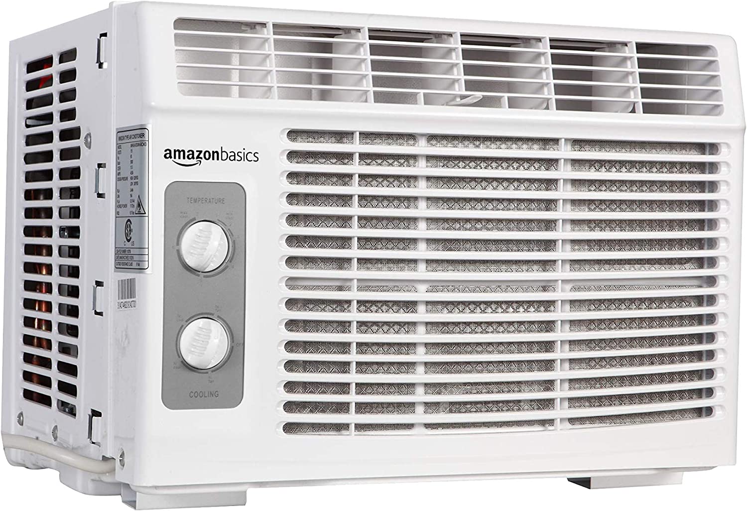 Amazon Basics Window-Mounted Air Conditioner with Mechanical Control